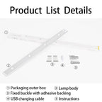Motion Sensor Light, Usb-Rechargeable LED Sensor Lamp with Adjustable Lighting Modes, Wireless LED Light for Kitchen Cabinets, Bedrooms and Wardrobes, Night Light for Home Decor and Ambient Lighting #GLOBAL PICKS