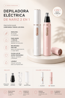 Depiladora eléctrica indolora 2 en 1