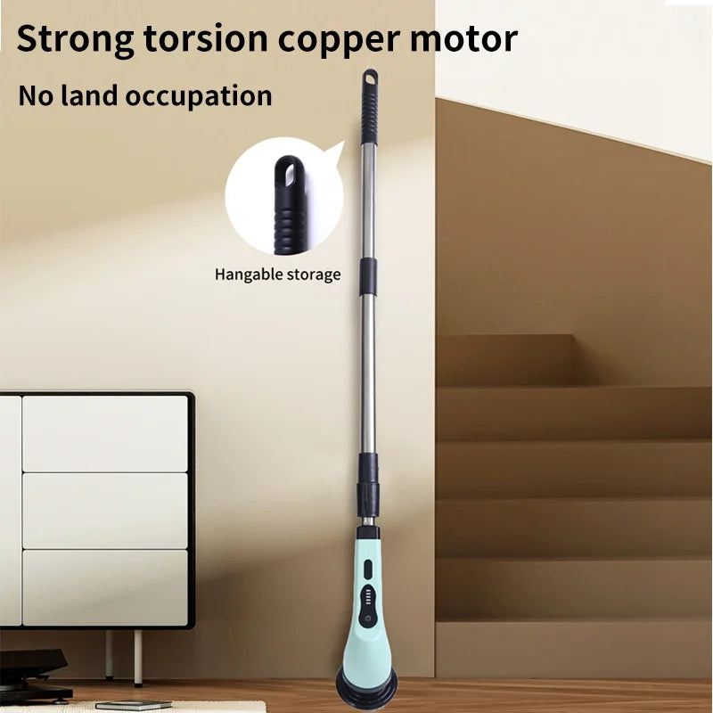 Revolutionize Your Cleaning Routine with the 9-in-1 Electric Spin Cleaning Brush - Effortless Scrubbing for Kitchen, Bathroom, and More!
