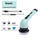 Revolutionize Your Cleaning Routine with the 9-in-1 Electric Spin Cleaning Brush - Effortless Scrubbing for Kitchen, Bathroom, and More!